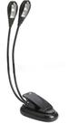 Luminária c/ 2 hastes flexíveis P/estante De Partitura c/4 Leds,presilha Luminária c/ 2 hastes flexíveis P/estante De Partitura c/4 Leds,presilha
