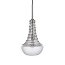 Luminária Cal Baraboo 60W, pendente de metal e vidro