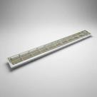 Luminária Calha Comercial Aletada P/ Lâmpada Led T8 120cm Branca 10 unidades