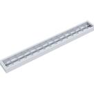 Luminária Calha Taschibra Atela Embutir/sobrepor 1,24 Mt 2xt8 Branca