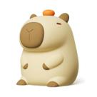 Luminária Capivara Abajur Silicone Recarregável Controle de Toque Noturna Infantil Led Bebê