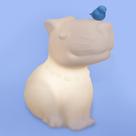 Luminária Capivara Branca Com Passarinho Decoração Led Abajur USARE Luminária Capivara Branca Com Passarinho Decoração Led Abajur USARE