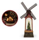 Luminária Catavento Decoração Natal Musical Led Usb Natalino Árvore De Natal Catavento