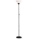 Luminária Chão 1,80M Pedestal Coluna Bivolt Pf-04 Preto