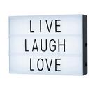 Luminária Cinema Light Box Led A4 + 96 Letras Números Ícones - DS9964