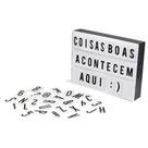 Luminária Cinema Light Box Led A5 96 Letras Números Ícones LETREIRO