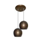 Luminaria Com 02 Bolinhas Juntas - Ouro velho