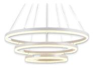 Luminária Controle Pendente Led Sala 3 Arcos Círculos