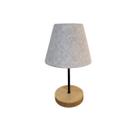 Luminária Cookie Wood De Mesa Em Madeira Tauari 29cm X 17cm Ofertamo