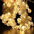 Luminária Cordão Fio De Luz 20 Bolas Bolhas 3m Led Decoração Luminária Cordão Fio De Luz 20 Bolas Bolhas 3m Led Decoração