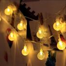 Luminária Cordão Fio De Luz 3m 20 Leds Bolas Bolhas Led Decoração