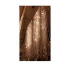 Luminaria Cortina Cascata Transparente 300cm Cristal Formosa