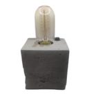 Luminaria Cubo Concreto Rustico Industrial 110/220v