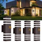 Luminária DASTOR, pacote com 4, Dusk to Dawn 110V, marrom
