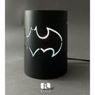 Luminária de Aço 10x14 Preto Lixa 127/220 Batman