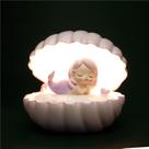 Luminária de cabeceira Night Light Shell Mermaid Anime para presente infantil