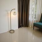 Luminária de Chão Abajur Emma Metal Cúpula Aramada Moderno Decorativo Sala Quarto Escritório