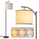Luminária de chão Addlon 3 temperaturas de cor Linen Shade 9W LED Luminária de chão Addlon 3 temperaturas de cor Linen Shade 9W LED