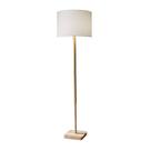 Luminária de chão Adesso 149 cm com base de madeira natural White Shade Luminária de chão Adesso 149 cm com base de madeira natural White Shade