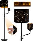 Luminária de chão AUQUEE Black 62 cm de altura Luminária Torchiere para sala de estar Luminária de chão AUQUEE Black 62 cm de altura Luminária Torchiere para sala de estar