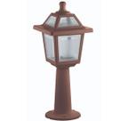 Luminária de Chão Balizador Jardim Colonial Marrom 45x18cm Spot Alto