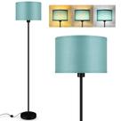Luminária de chão BoostArea 147 cm LED preta com cúpula verde Luminária de chão BoostArea 147 cm LED preta com cúpula verde