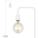 Luminária de chão BoostArea 160 cm Soquete E26 de metal branco Luminária de chão BoostArea 160 cm Soquete E26 de metal branco