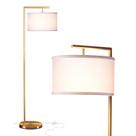 Luminária de Chão Brightech Montage Moderna LED 152 cm Dourada