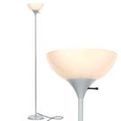 Luminária de chão Brightech Sky Dome LED Torchiere Platinum Silver
