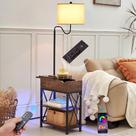 Luminária de chão com tomadas USB Dungoo LED RGB de mesa