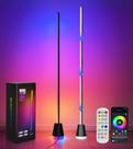 Luminária de chão de canto RGB LED inteligente Ericlin com controle remoto