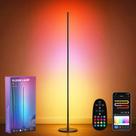 Luminária de chão de canto Sotipevs RGBICW 147cm Smart LED Light