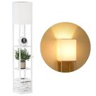 Luminária de chão de prateleira SUNMORY com LED regulável de 3 vias e prateleiras
