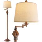 Luminária de chão G-SAFAVA 61" Vintage 350 com braço giratório ajustável