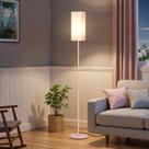 Luminária de chão GOEBLESON 164 cm rosa bege com pedal Luminária de chão GOEBLESON 164 cm rosa bege com pedal