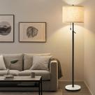 Luminária de chão GyroVu Marble Base ajustável em altura preta