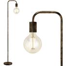 Luminária de chão industrial BoostArea 160 cm Bronze Metal Luminária de chão industrial BoostArea 160 cm Bronze Metal