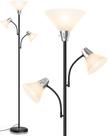 Luminária de chão LEPOWER 3 LED 3000K Luz de leitura ajustável