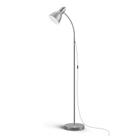 Luminária de chão LEPOWER Metal Adjustable Gooseneck Silver