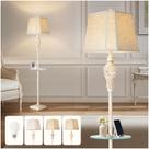 Luminária de chão LuxSight 165 cm rústica vintage com bandeja de vidro