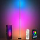 Luminária de chão Miortior Smart RGB LED Corner com aplicativo e controle remoto