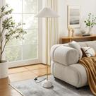 Luminária de chão Modway Illusion com base de mármore 153 cm em latão
