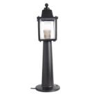 Luminária De Chão Poste de Jardim Balizador Colonial Preto Branco Marrom Resistente a Maresia Syka Light