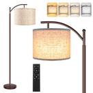 Luminária de Chão ROTTOGOON LED 4 Temperaturas de Cor Controle Remoto Bronze Envelhecido