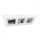 Luminária De Embutir Retangular P/ 4 Lâmpadas E27 BRANCO BONIN 8062