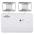 Luminária De Emergência Bloco 2 Faróis Quadrados 1200 Lúmens - Blumenau Iluminação Luminária De Emergência Bloco 2 Faróis Quadrados 1200 Lúmens - Blumenau Iluminação
