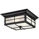 Luminária de exterior Westinghouse Orwell 12x12cm preta