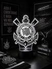 Luminária de Futebol 3D em Acrílico com LED - Escolha Seu Time e Personalize o Seu