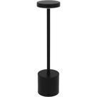 Luminária De Led Mesa Decorativa Usb Metal 33x8x8cm Preto