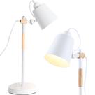 Luminária de Mesa 57cm Retrô Escandinava Articulada Metal Madeira Gimpo KJTD-687 Luminária de Mesa 57cm Retrô Escandinava Articulada Metal Madeira Gimpo KJTD-687